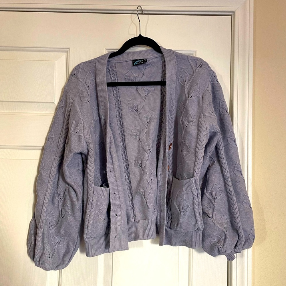 Elhoffer Elevensies Oversized Knot Cardigan - Light Grey